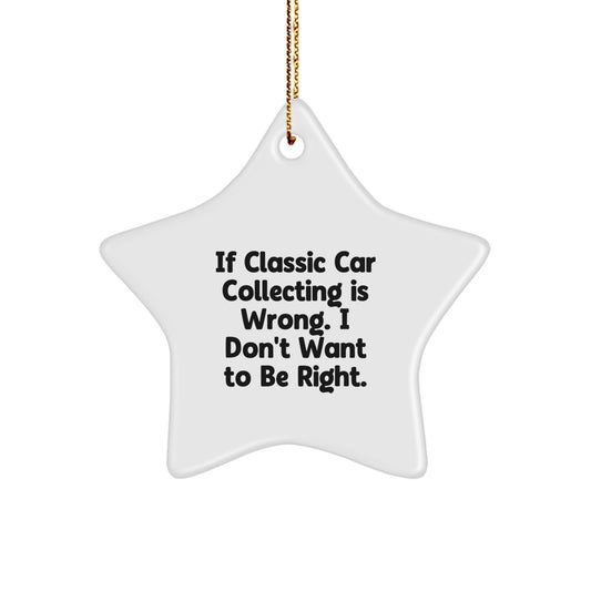 Classic Car Collecting Star Ornament Gifts from Men to Classic Car Enthusiasts, Funny Christmas Unique Gifts - Image 1