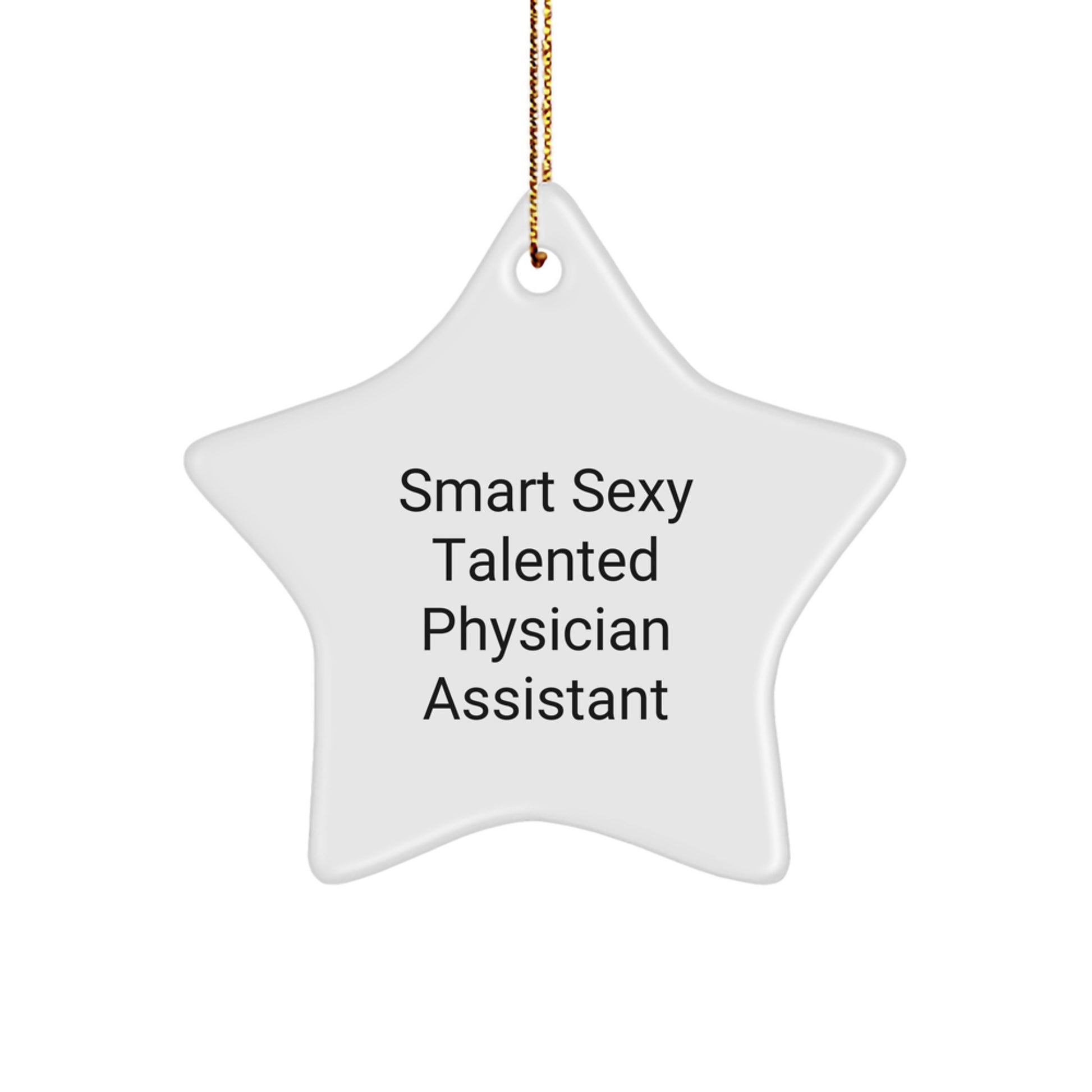 Funny Physician Assistant Gifts from Men to Smart Sexy Talented Female PAs, Unique Star Ornament for Christmas Unique Gifts, Gifts for Physician Assistant Friends and Family - Image 1