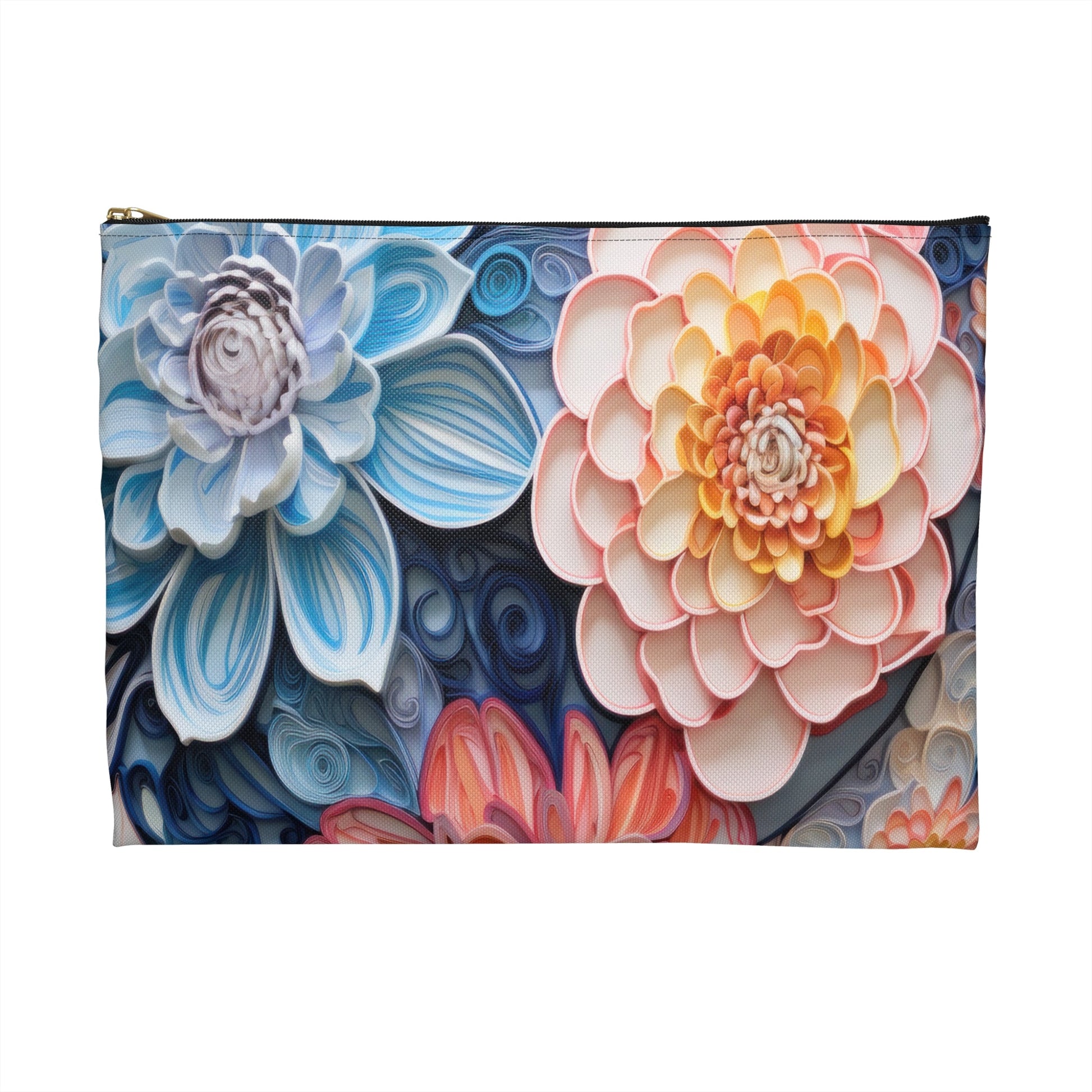 Succulent Pouch, Echeveria Plant, Cactus Bag, Botanical Accessory Case, Gift for Plant Lover - Victory Thru Vision 