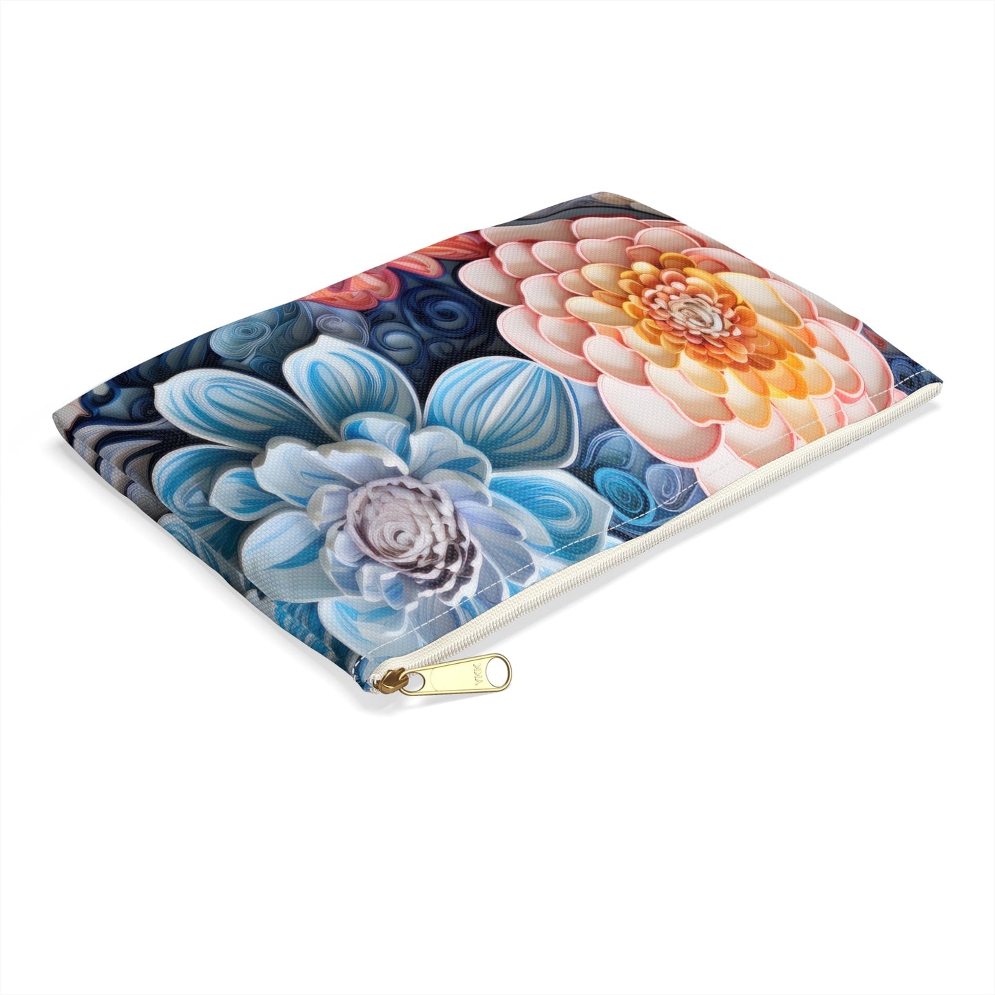 Succulent Pouch, Echeveria Plant, Cactus Bag, Botanical Accessory Case, Gift for Plant Lover - Victory Thru Vision 