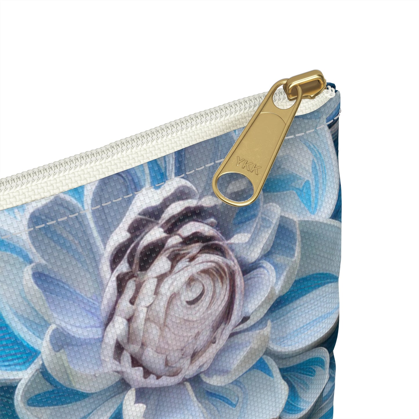 Succulent Pouch, Echeveria Plant, Cactus Bag, Botanical Accessory Case, Gift for Plant Lover - Victory Thru Vision 