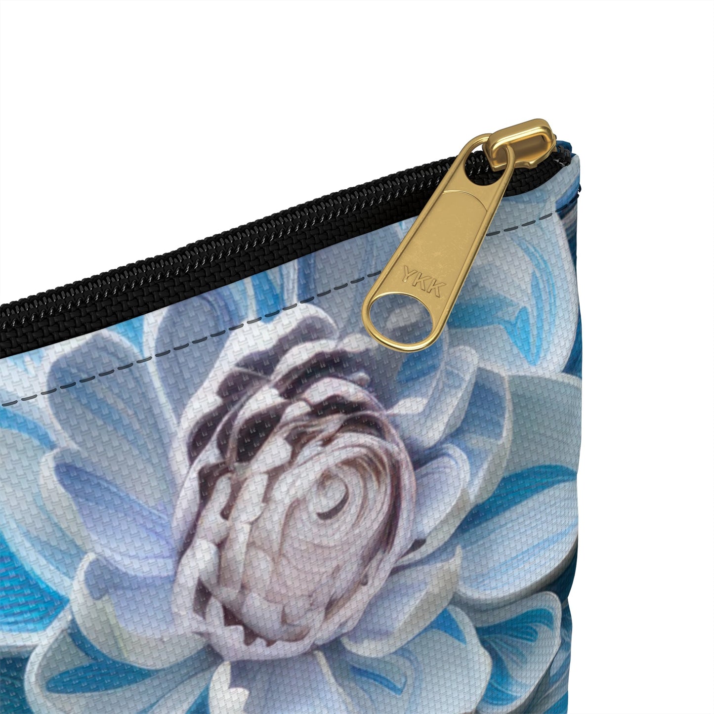 Succulent Pouch, Echeveria Plant, Cactus Bag, Botanical Accessory Case, Gift for Plant Lover - Victory Thru Vision 
