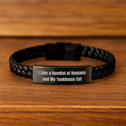 Tonkinese Cat Lovers Funny Gift Interlaced Leather Graduation Jewelry for Humans Gifts from Friends to Family - Victory Thru Vision