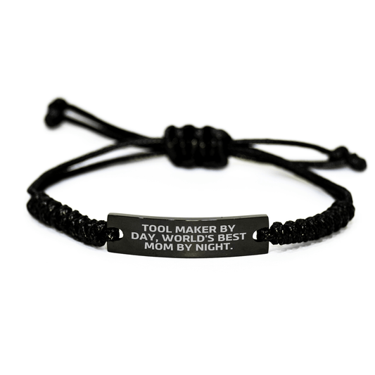 Tool Maker Gifts, Rope Braces, Funny Quote, Black Stainless Steel, Adjustable, Father's Day, Gifts from Mom, for Tool Makers - Victory Thru Vision