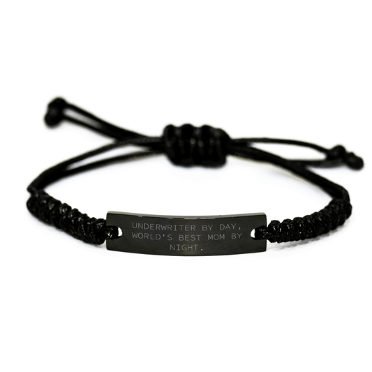 Underwriter Gifts, Funny Quote Rope Bracelet, Gifts from Mom to Underwriter Dad, Unique Father's Day Unique Gifts for Him - Victory Thru Vision