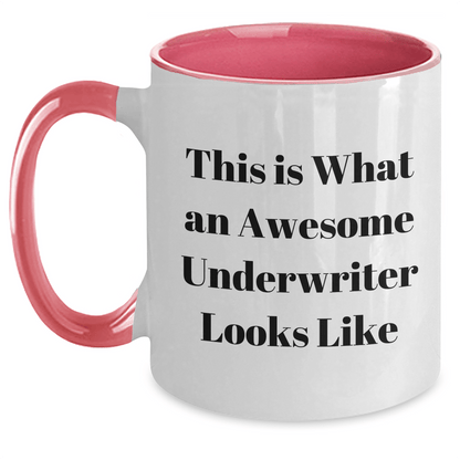 Underwriter Gifts, Funny Quote, Two Tone Coffee Mug, Father's Day Unique Gifts from Friends, Gifts for Underwriter - Victory Thru Vision 