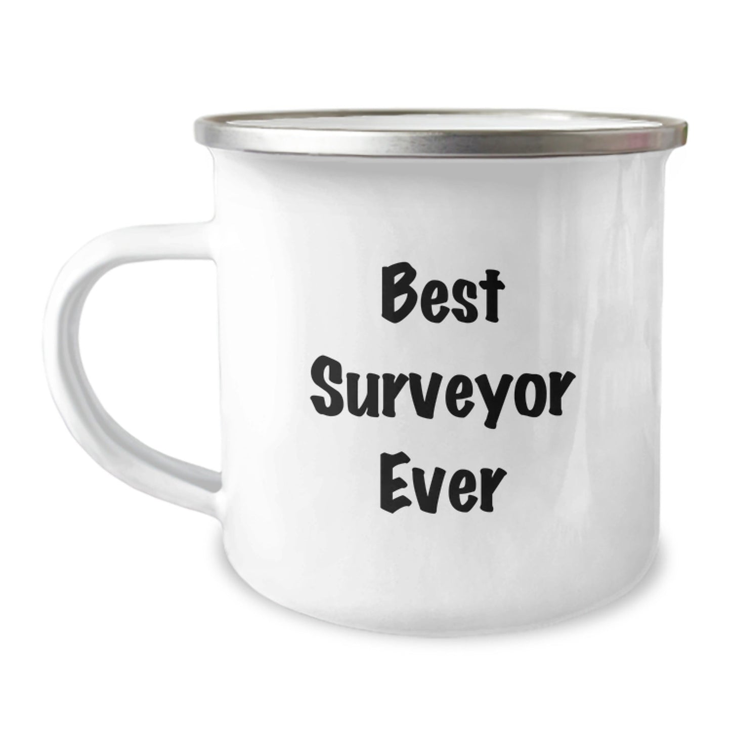 Unique Gifts for Surveyor Friends from Men, Funny 'Best Surveyor Ever' Camping Mug for Graduation - Victory Thru Vision
