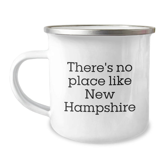 Unique New Hampshire Camping Mug Gifts from Friends for Birthday, There's No Place Like Home - Victory Thru Vision