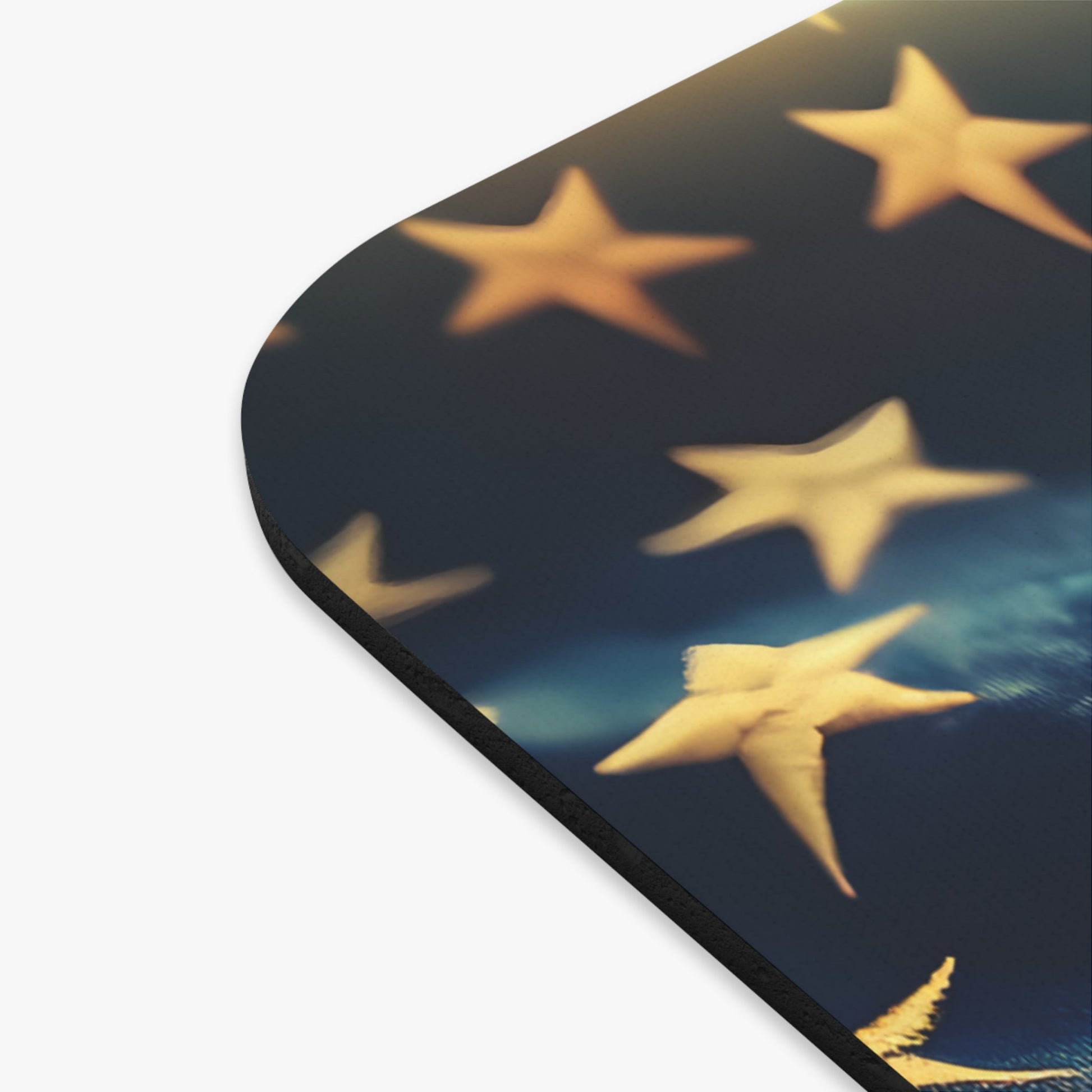 United States National Flag Mouse Pad, American Flag Design, Patriotic Desk Mat, USA Office Decor, Red White Blue - Victory Thru Vision 