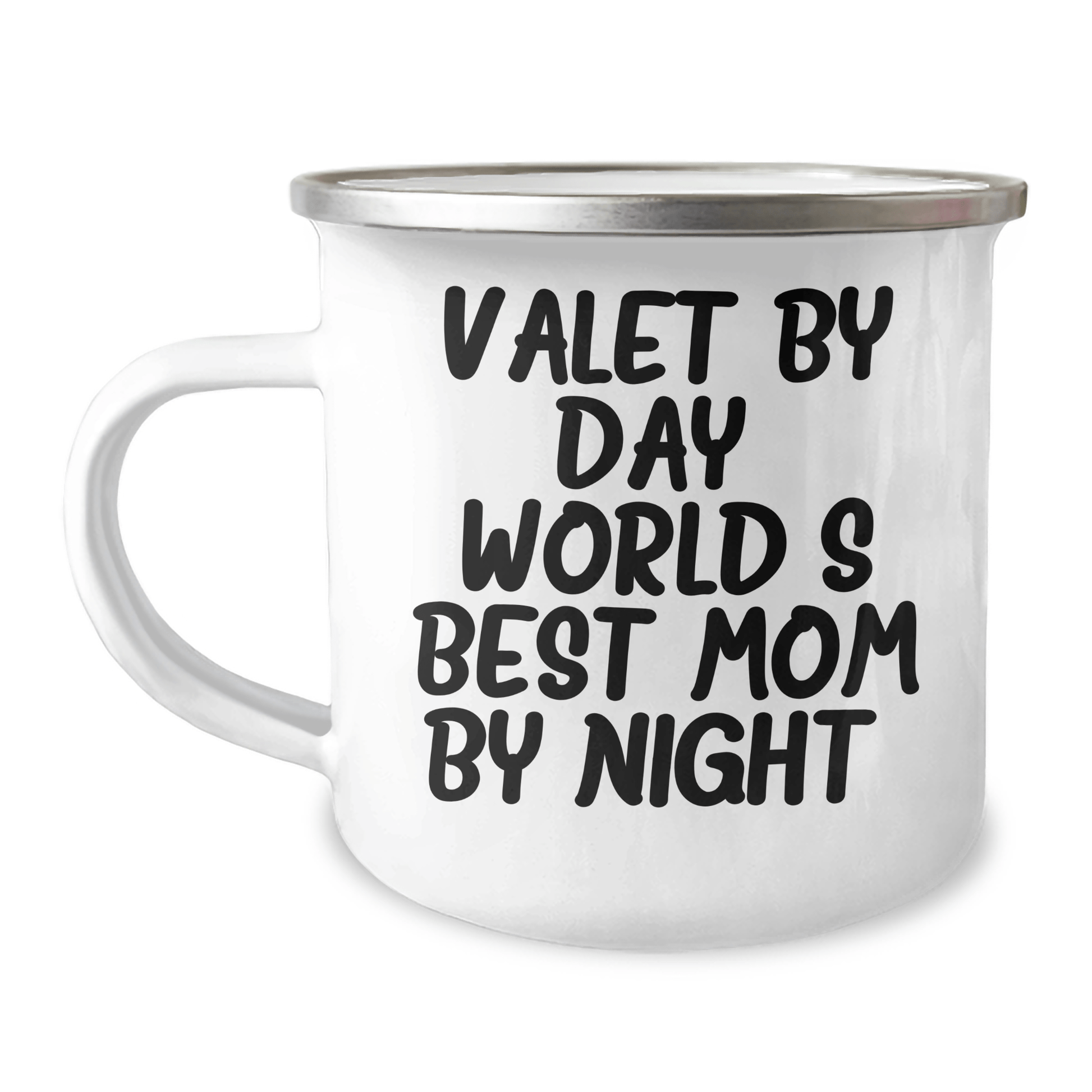 Valet's Camping Mug, Funny Quote Gift from Family to World's Best Dad on Father's Day - Gifts for Valet - Victory Thru Vision 