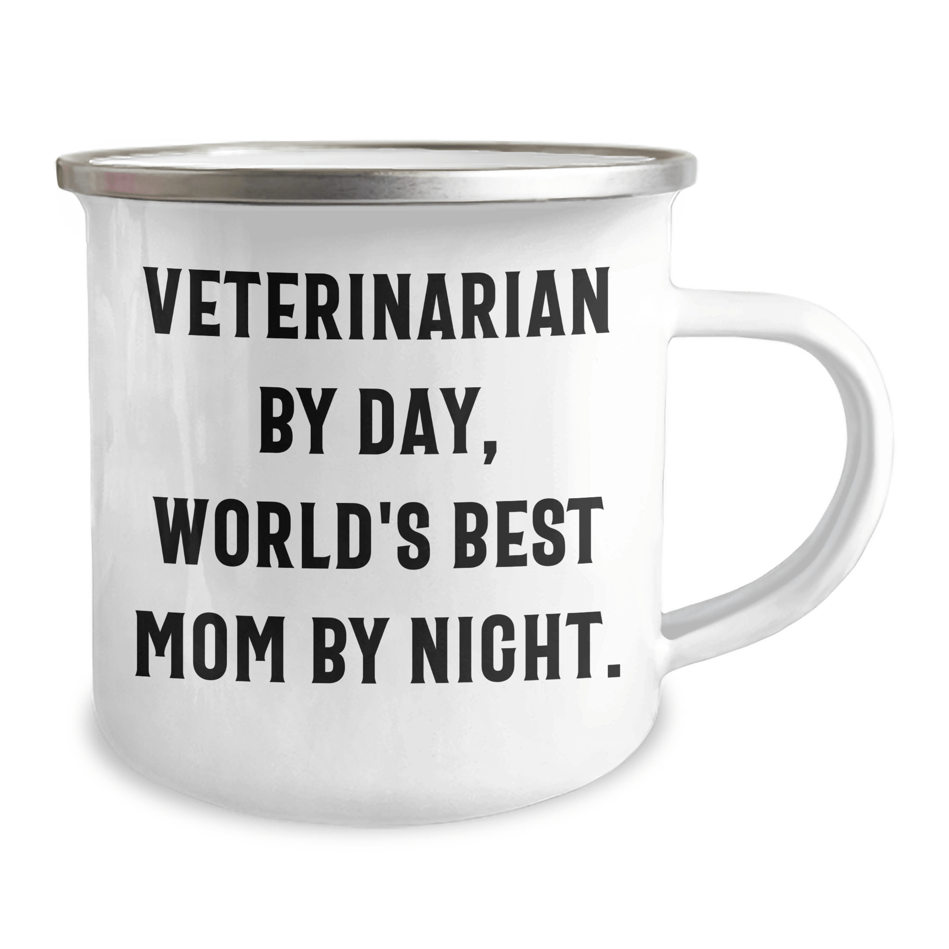 Veterinarian Gifts by Day, World's Best Dad by Night - Funny Camping Mug for Men - Father's Day Unique Gifts from Family - Victory Thru Vision