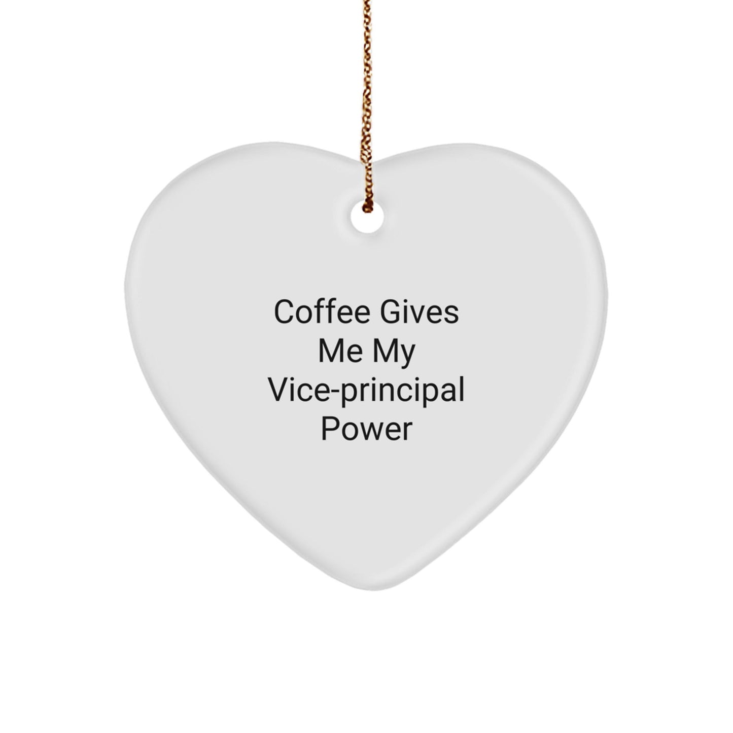 Vice - principal Power Gifts from Friends, Heart Ornament for Vice - principal Women, Funny Quote Christmas Unique Gifts - Victory Thru Vision
