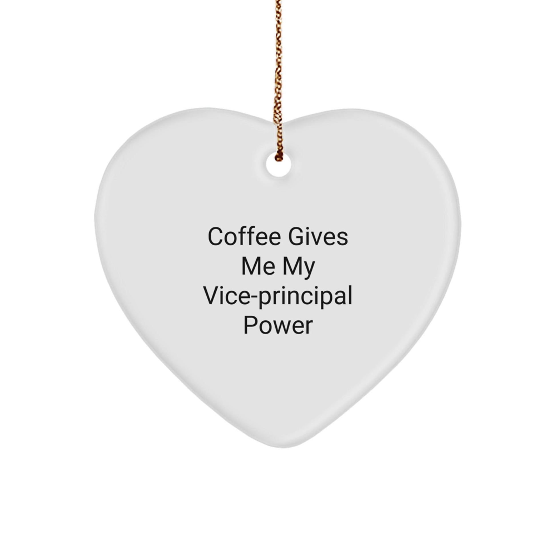 Vice - principal Power Gifts from Friends, Heart Ornament for Vice - principal Women, Funny Quote Christmas Unique Gifts - Victory Thru Vision