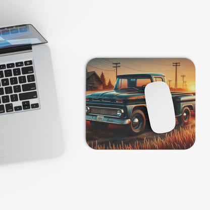 Vintage 1964 Chevy truck mouse pad, retro pickup truck desk mat, classic car office decor