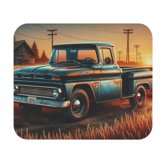 Vintage 1964 Chevy Truck Mouse Pad, Vintage Truck Mouse Mat, Classic Car Desk Pad, Retro Pickup Truck Office Decor - Victory Thru Vision 