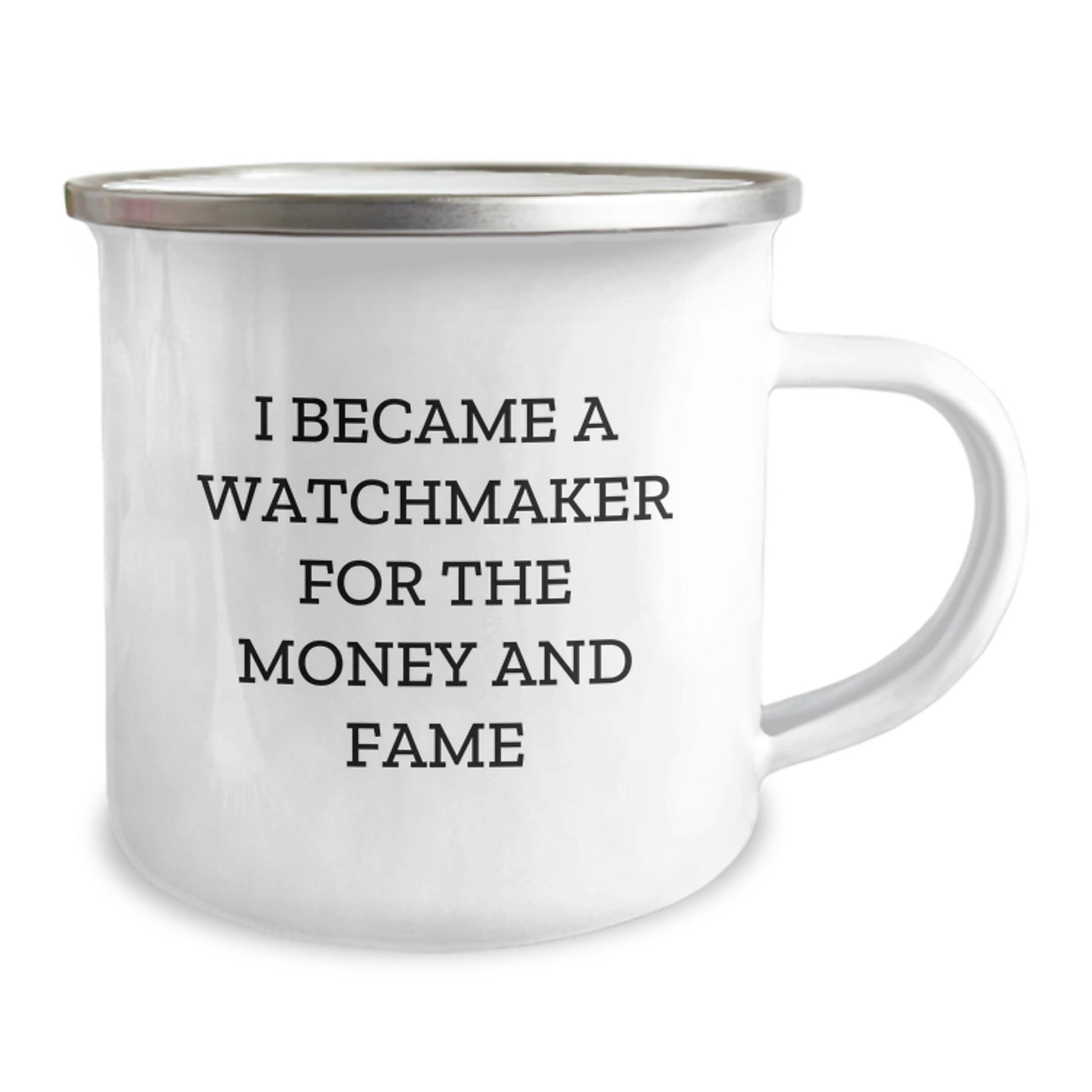 Watchmaker Gifts from Friends Funny Quote Camping Mug for Graduation - Unique Watchmaker Enthusiast Gifts from Men or Women - Victory Thru Vision