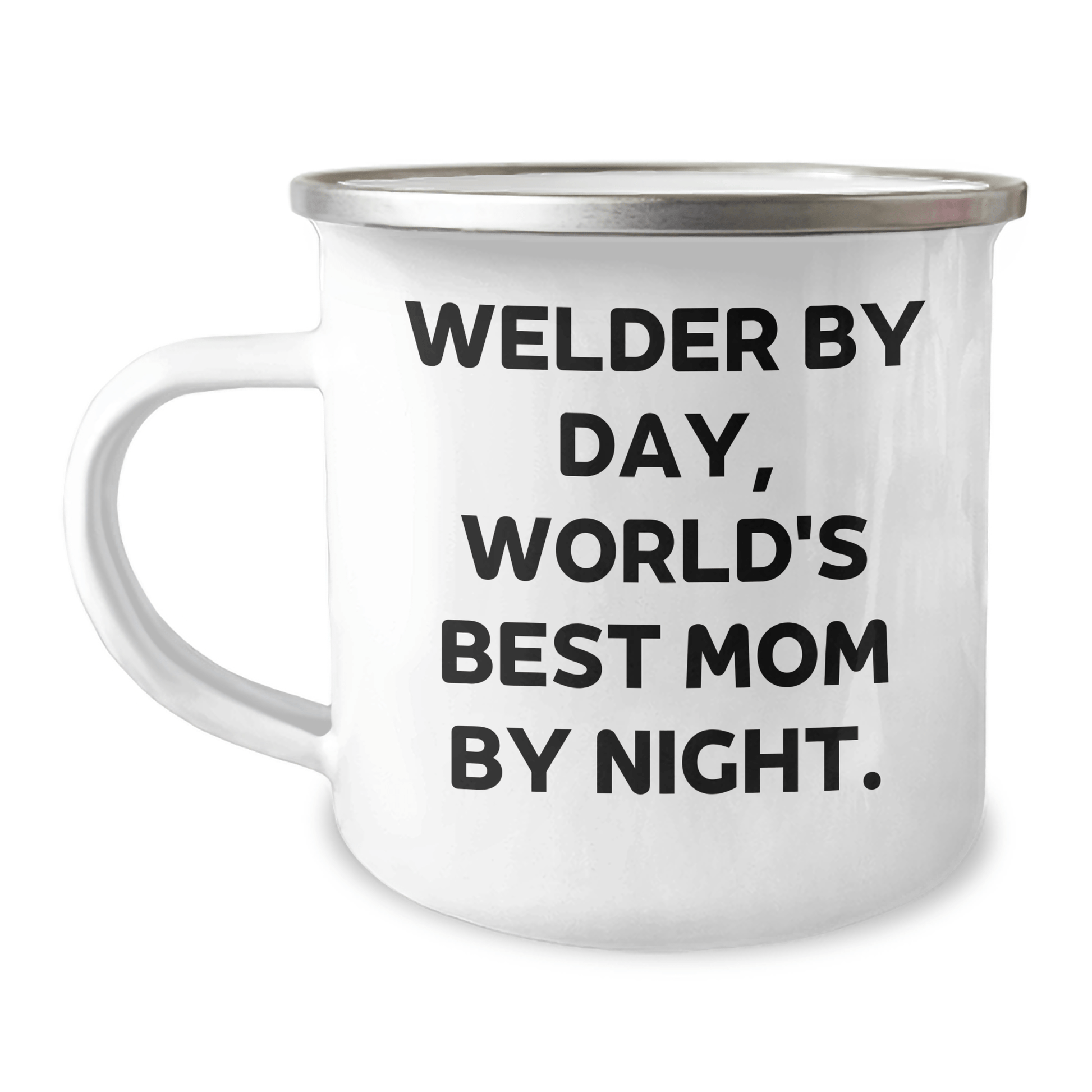 Welder By Day, World's Best Dad by Night, Funny Camping Mug for Father's Day Unique Gifts from Men to Welders - Victory Thru Vision 